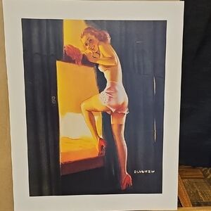 Vintage Style Pin-Up Art Print - Elvgren
